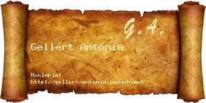 Gellért Antónia névjegykártya